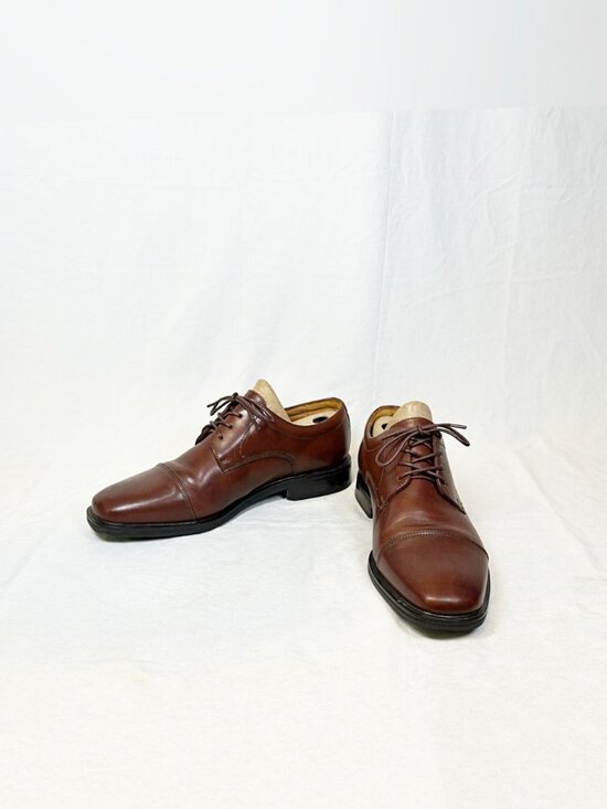 Florsheim Mens Brown Leather Cap Toe Oxfords Dress Shoes~11D~ main image 7